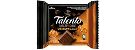 Chocolate Garoto Talento Dark Caramelo Salgado 75g Nestlé Receitas