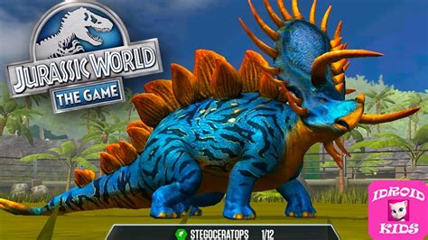 Stegoceratops Hybrid Max Level Jurassic World The Game Youtube