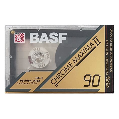 Basf 90 Chrome Maxima Ii 1991 93 Blank Audio Cassette Tapes Retro Style Media