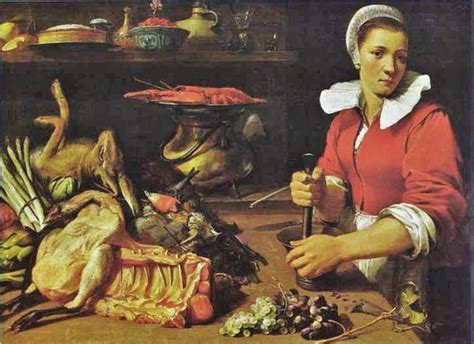 Frans Snyders Flemish Artist 1579 1657 Cook With Food Peinture