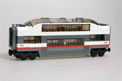 Lego City Custom Built Passenger Middle Panoramic Observation Car