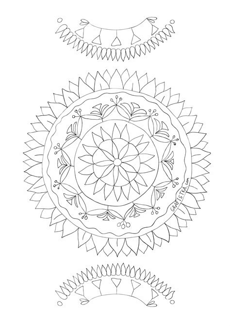 Gratuit Desene Si Planse De Colorat Pentru Adulti Indian Mandala