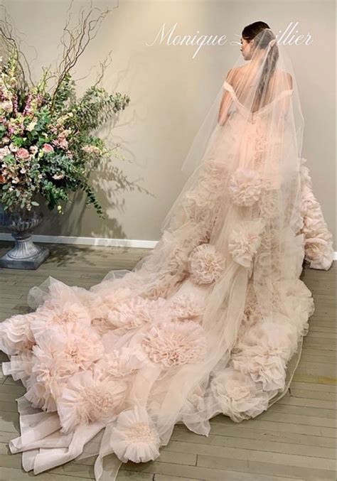 Monique Lhuillier Blush Pink Wedding Dress Dresses Images 2022