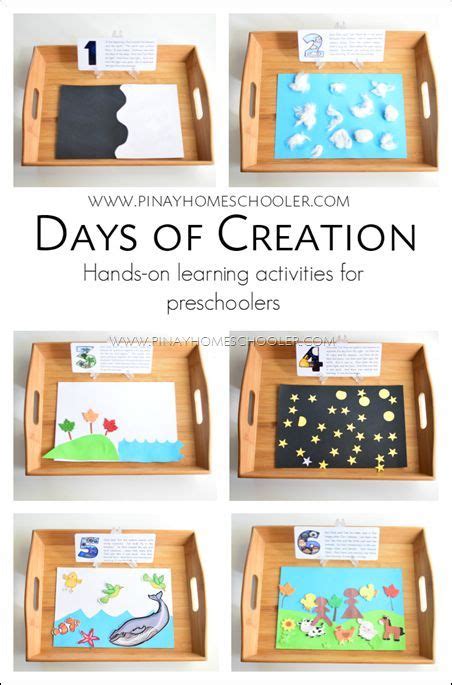 Days Of The Creation For Preschoolers Creation Bible Crafts Creation