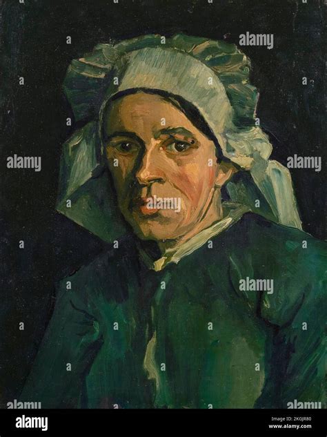 Head Of A Woman Sien De Groot Portrait Painting In Oil On Canvas By