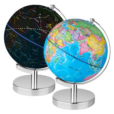 Buy Fun Lites 20cm Led Illuminated Globe For Kids 3 In 1 Interactive