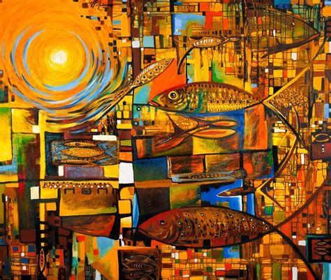 Felix Murillo Costa Rican Artist Fish Painting Painting Fish Art
