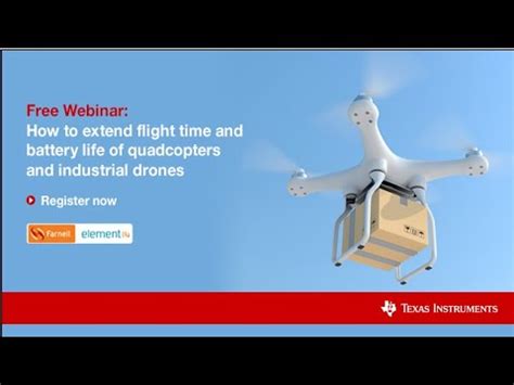 Webinar How To Extend Flight Time And Battery Life Of Quadcopters And