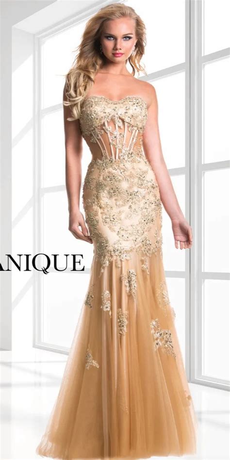 2017 Stunning Gold Prom Dresses Sweetheart Floor Length Lace Appliqued