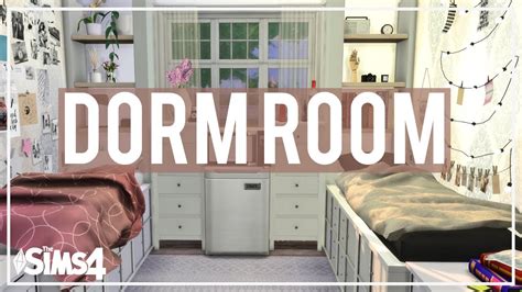Many of them are small, cramped, and devoid of any style or life. The Sims 4: Room Build | DORM ROOM | + CC Links. - YouTube