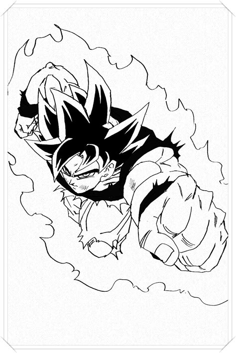 colorear goku super saiyan - 🥇 Dibujo imágenes