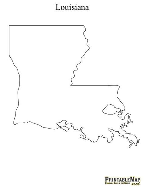 Louisiana Map With Parishes Blank
