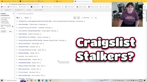 Craigslist Missed Connections Stalkerish???? 😬 - YouTube