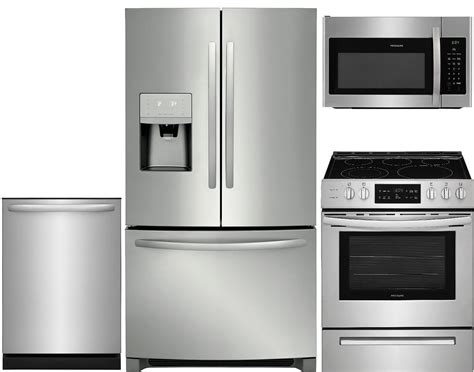 Frigidaire 4 piece kitchen appliance package with ffhb2750td 36 french door refrigerator, ffef3054td 30 freestanding electric range frigidaire appliance packages deals can offer you many choices to save money thanks to 13 active results. Frigidaire 4 Piece Electric Kitchen Appliance Package with ...