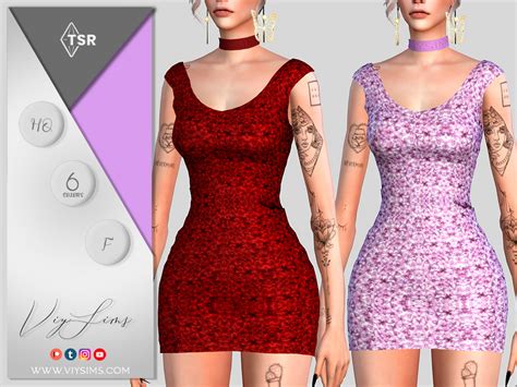 The Sims Resource Short Dress 9 Female