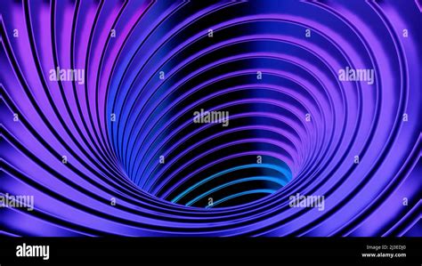 Abstract Background With Animated Hypnotic Tunnel Formed By Widening