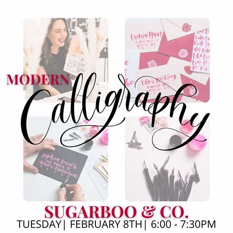 Galentine S Modern Calligraphy At Sugarboo And Co Sip And Script