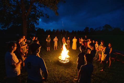 Youth Group Picnic And Bonfire The National Shrine Of Our Lady Of