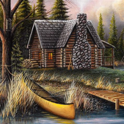 Cabin Paintings Search Result At