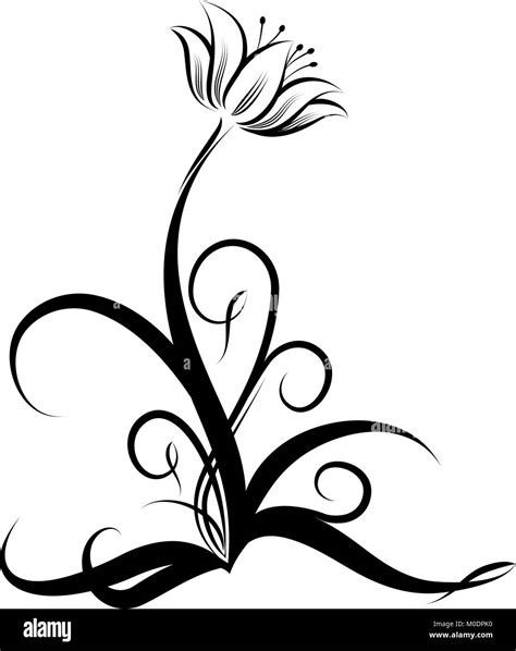 decorative flower for design or tattoo stock vector image and art alamy