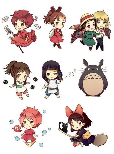 Ghibli Kawaii Chibis Studio Ghibli Characters Studio Ghibli Tattoo Studio Ghibli Art