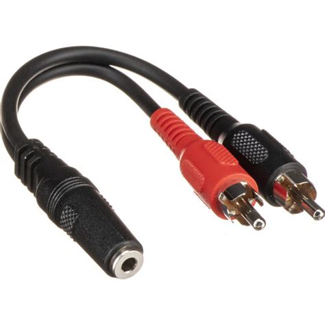 Comprehensive Mm Stereo Jack To Two Rca Plugs Y Mjs Pp C B H