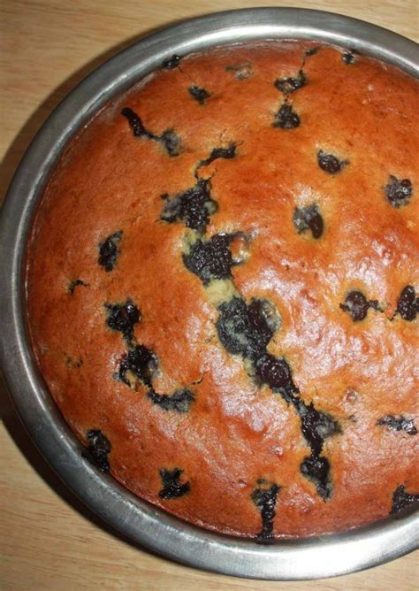 This banana cake is moist and deliciously filled with plenty of banana flavor! Blueberry Banana Cake Recipe, Easy Eggless Blueberry Banana Cake Recipe