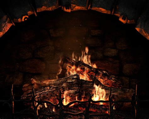 A V Merry Christmas To All Cozy Fireplace Animated Images