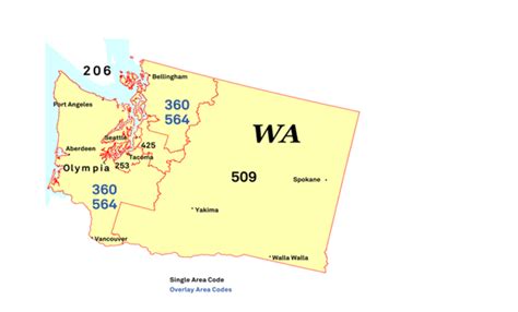 Area Codes In Washington Or How To Distinguish Between Codes In America