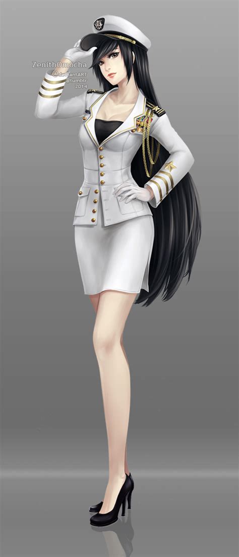 Commission Navy Officer Akiko By Zenithomocha On Deviantart