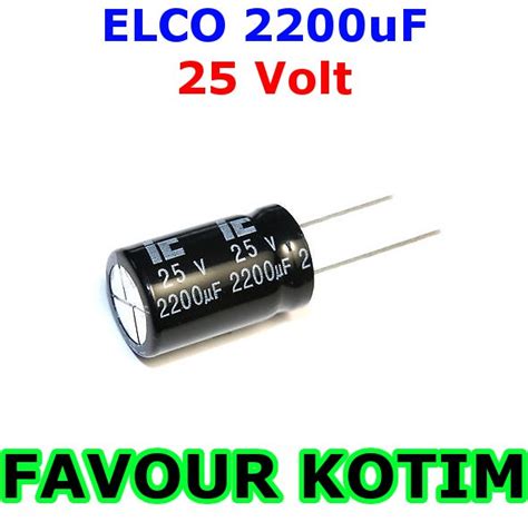 Jual Elco Elko 2200uf 25v Electrolyte Capacitor Kapasitor Fvkotim Di Lapak Favour Kotim Bukalapak