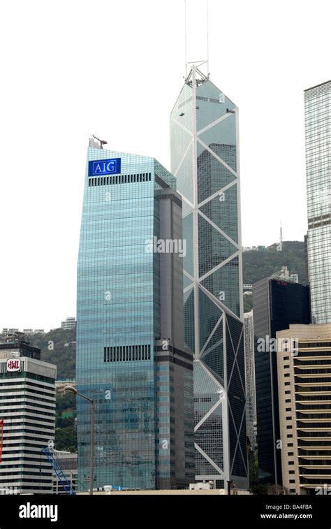 Buildings China Bank Tower Hong Kong Island China Stock Photo Alamy