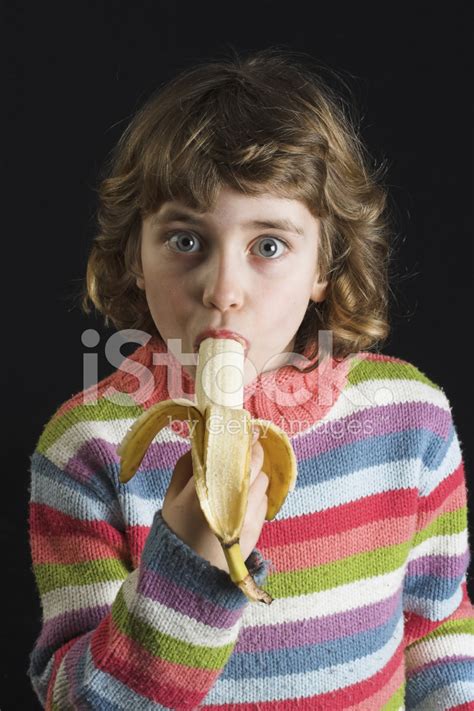 Young Teen Girl Eating Banana Telegraph