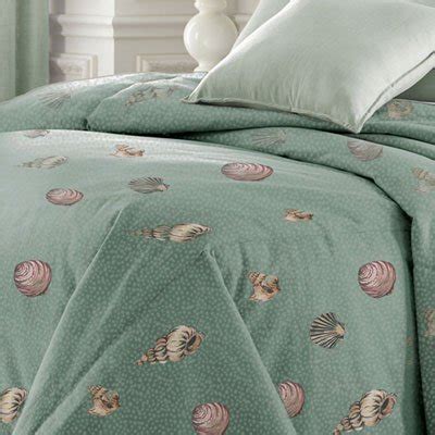 Microfiber vs polyester vs cotton: Seashell 200 Thread Count Double Stuffed Comforter Set ...
