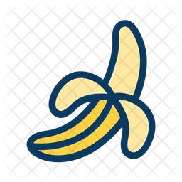 Free Banana Colored Outline Icon - Available in SVG, PNG, EPS, AI & Icon fonts | Icon, Icon font ...
