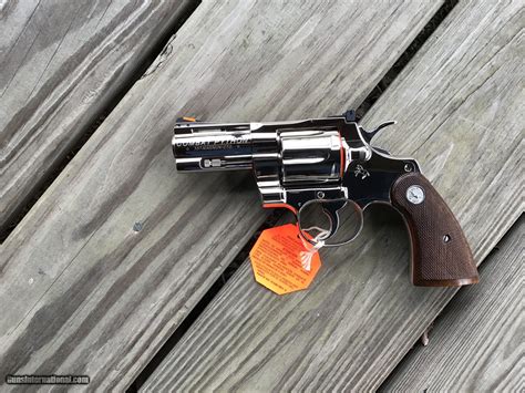 Colt Python 357 Magnum 3 Combat Bright Nickel New Unfired Unturned