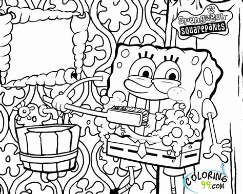 Spongebob Squarepants Coloring Pages Free Printable | Tobanga Colors
