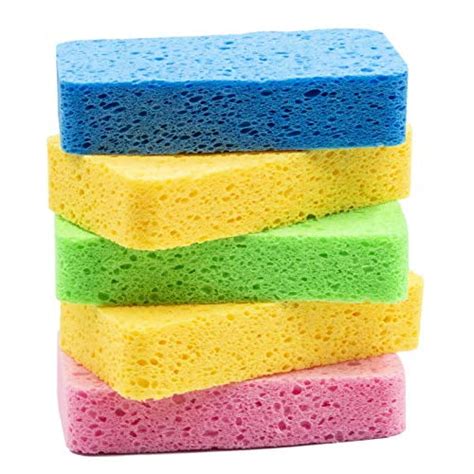 Temede Sponges For Dishes Large Cellulose Kitchen Sponge 3 5cm Thick Heavy Duty Scrub Sponges
