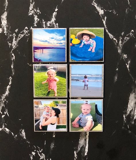 Personalized Photo Magnets Square Etsy