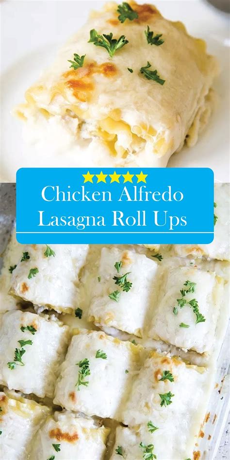 Chicken Alfredo Lasagna Roll Ups Recipe Spesial Food