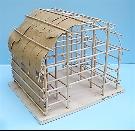 Native American Longhouse Kithome School Longhouse Kit Etsy