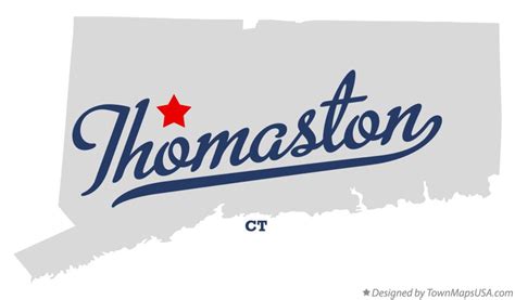 Map Of Thomaston Ct Connecticut