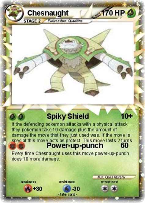 Pokémon Chesnaught 11 11 Spiky Shield My Pokemon Card