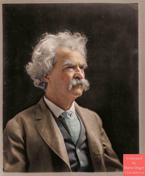Mark Twain 1907 Colorized Roldschoolcool
