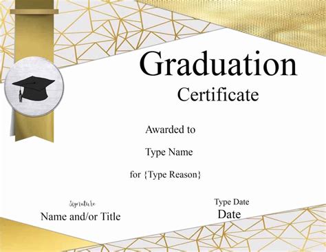 Free Printable Graduation Certificate Template Printable Templates