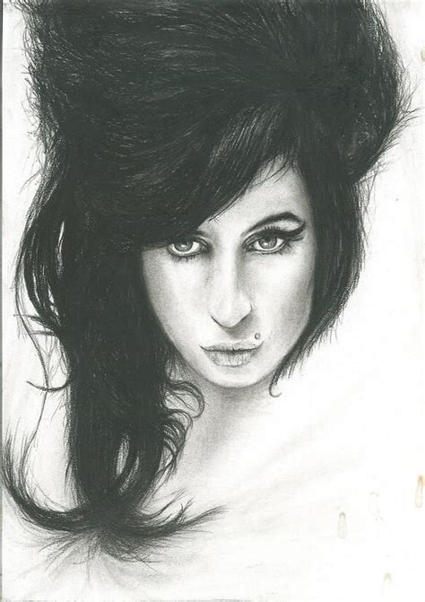 Amy Winehouse I Told You I Was Trouble Black And White Etsy