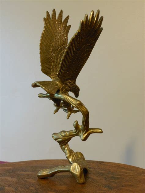 solid brass vintage eagle