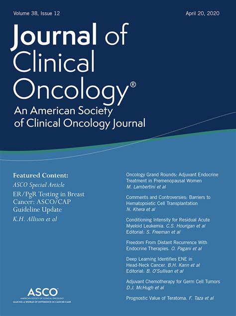 Estrogen And Progesterone Receptor Testing In Breast Cancer ASCO CAP Guideline Update Journal