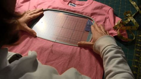 machine embroidering a t shirt tutorial