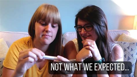 Live Pregnancy Test Our First Iui Lesbian Ttc Uk Youtube